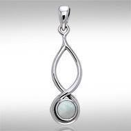 Infinity Cabochon Silver Pendant TPD739 Pendant