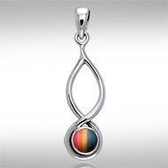 Infinity Cabochon Silver Pendant TPD739 Pendant