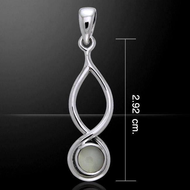 Infinity Cabochon Silver Pendant TPD739