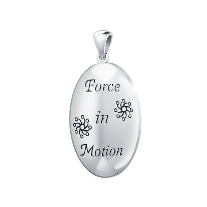 Empowering Words Force in Motion Silver Pendant TPD768