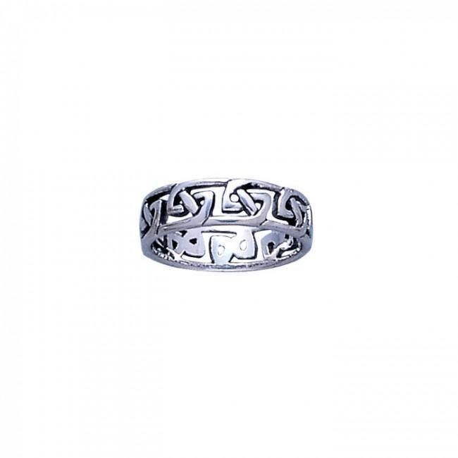 Celtic Knotwork Silver Ring TR397