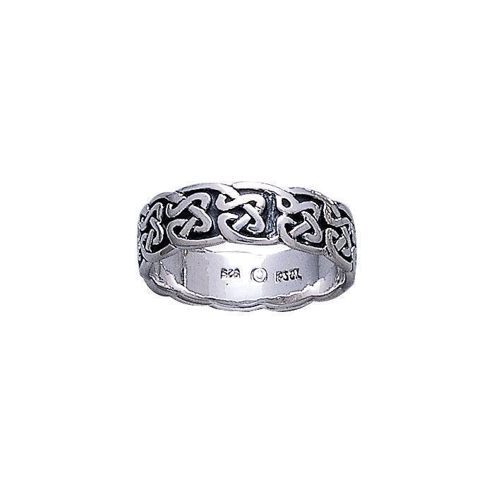 Celtic Knotwork Silver Ring TR625