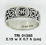 NA Recovery Symbol Ring TRI1385 - peterstone.dropshipping