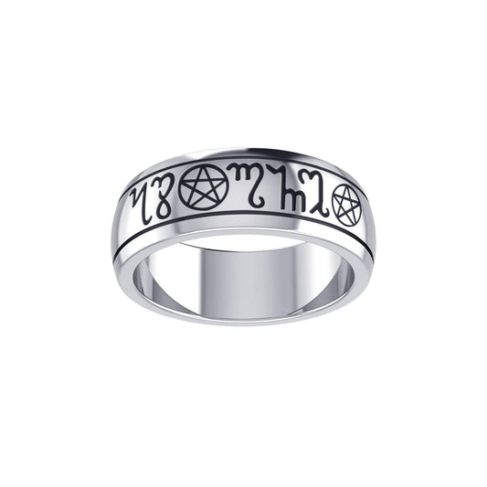 Theban Silver Handfasting Ring TRI057 Ring