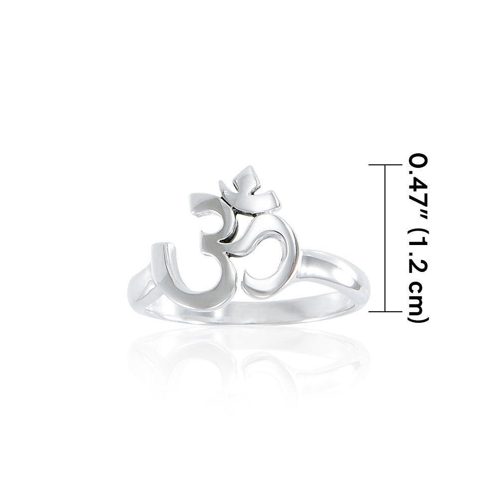 OM Expression of Spiritual Perfection TRI1218 Ring