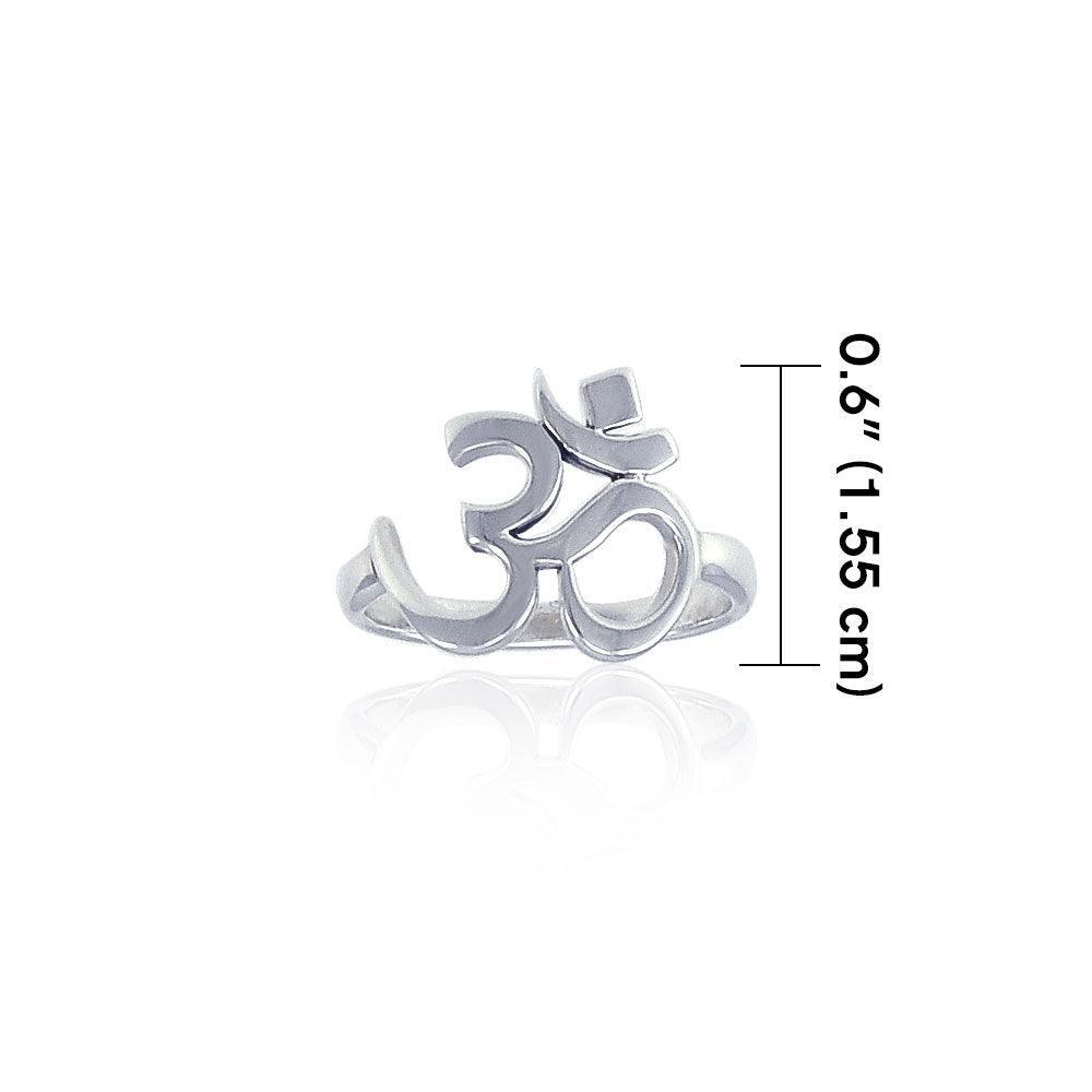 OM Expression of Spiritual Perfection TRI1219 Ring