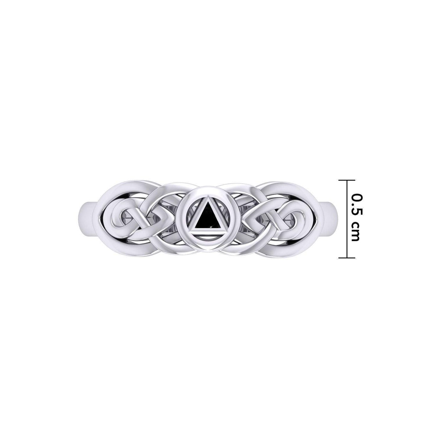 Celtic AA Recovery Inlaid Ring TRI1272 - peterstone.dropshipping