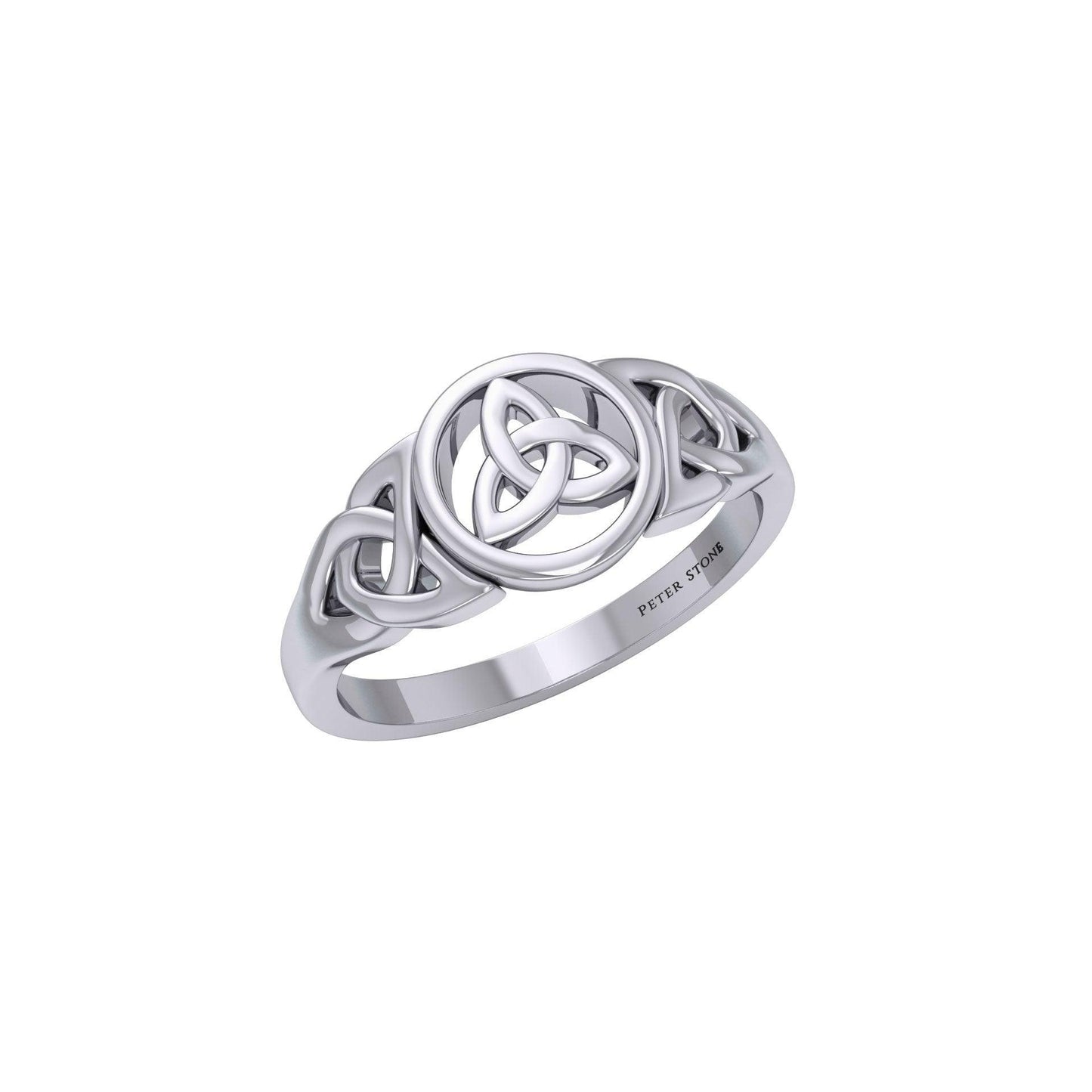 Celtic Trinity Knot Silver Ring TRI1275 - peterstone.dropshipping