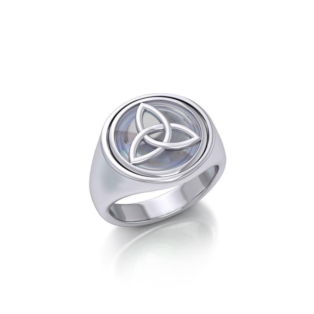 Trinity Knot Silver Flip Ring TRI152 Ring