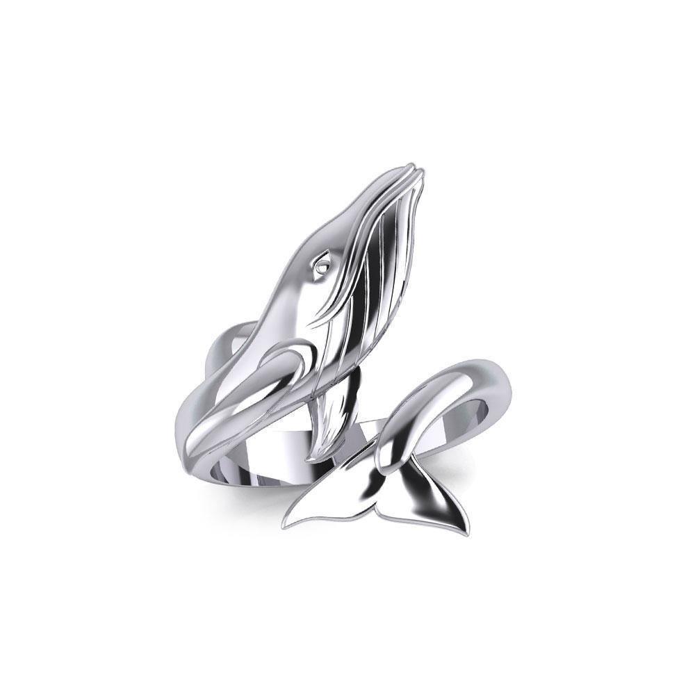 Blue Whale Sterling Silver Ring TRI1927 - Wholesale Jewelry