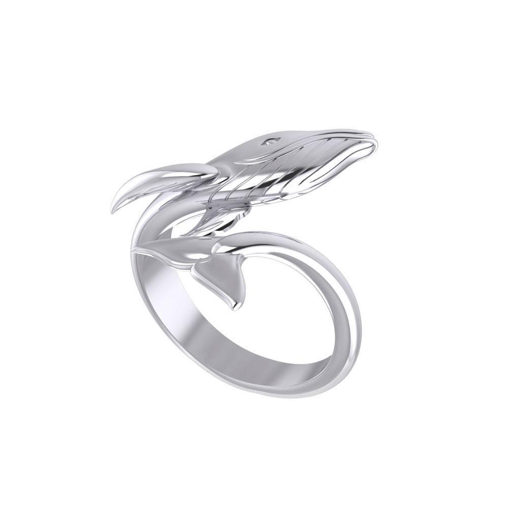 Blue Whale Sterling Silver Ring TRI1927 - Wholesale Jewelry