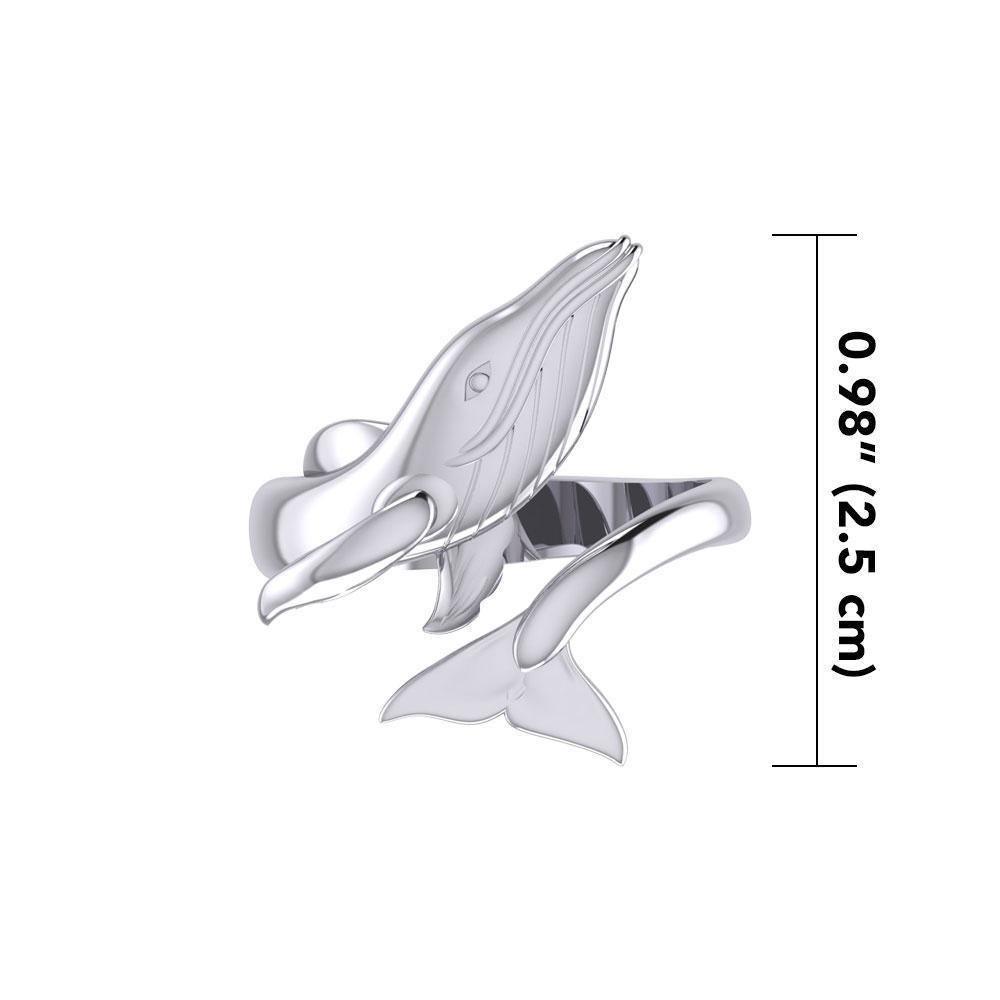 Blue Whale Sterling Silver Ring TRI1927 - Wholesale Jewelry