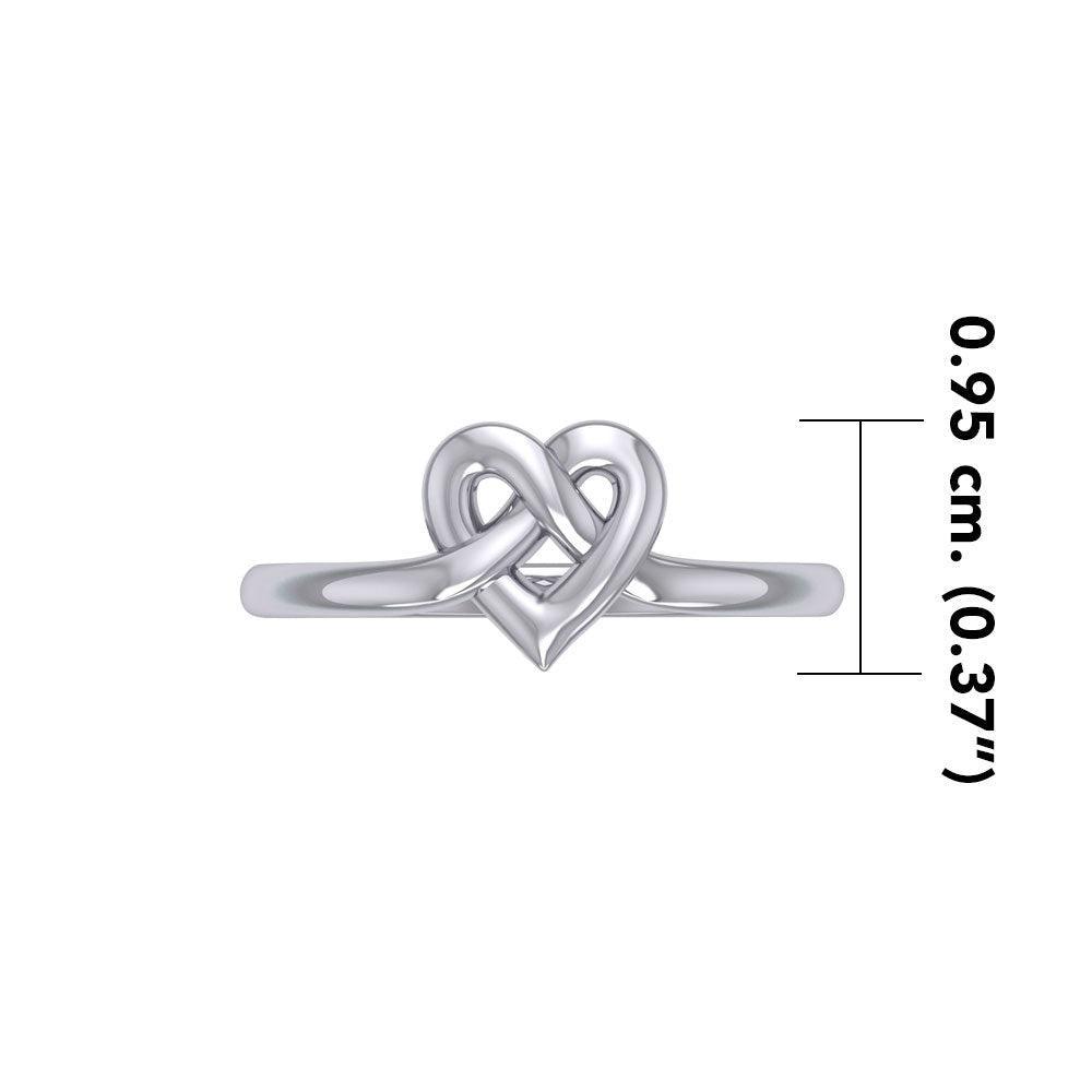 Celtic Heart Silver Ring TRI2390