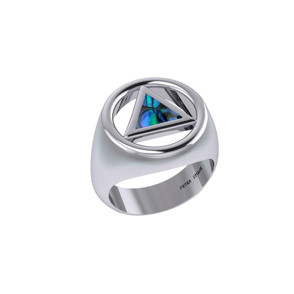 Recovery Silver Ring with Stone TRI2396 - peterstone.dropshipping