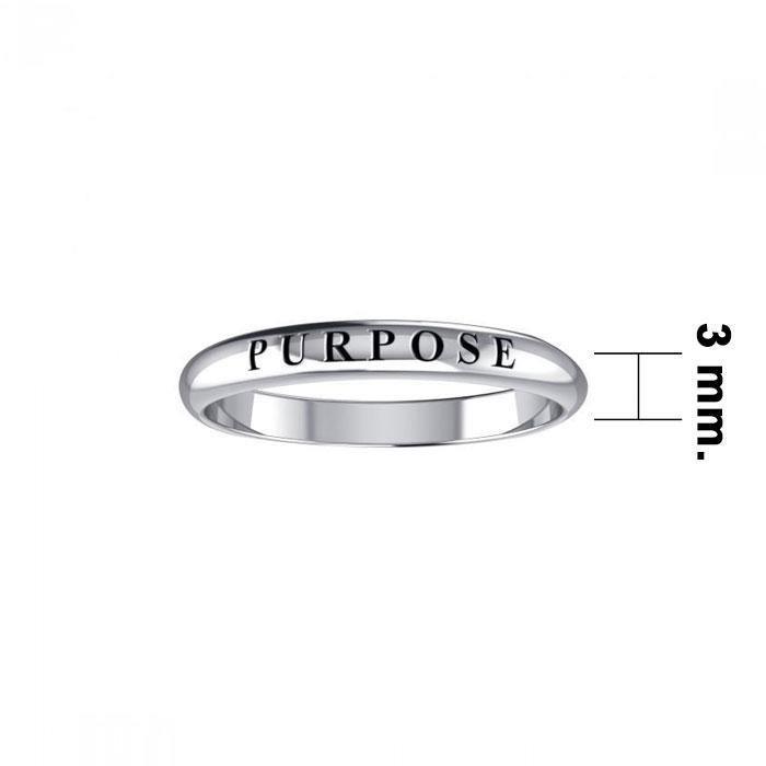 Purpose Silver Ring TRI403 - Wholesale Jewelry