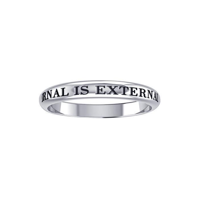 Internal is External Silver Ring TRI413