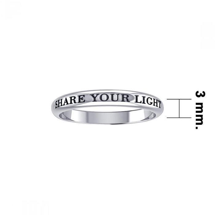 Share Your Light Silver Ring TRI427 - Wholesale Jewelry