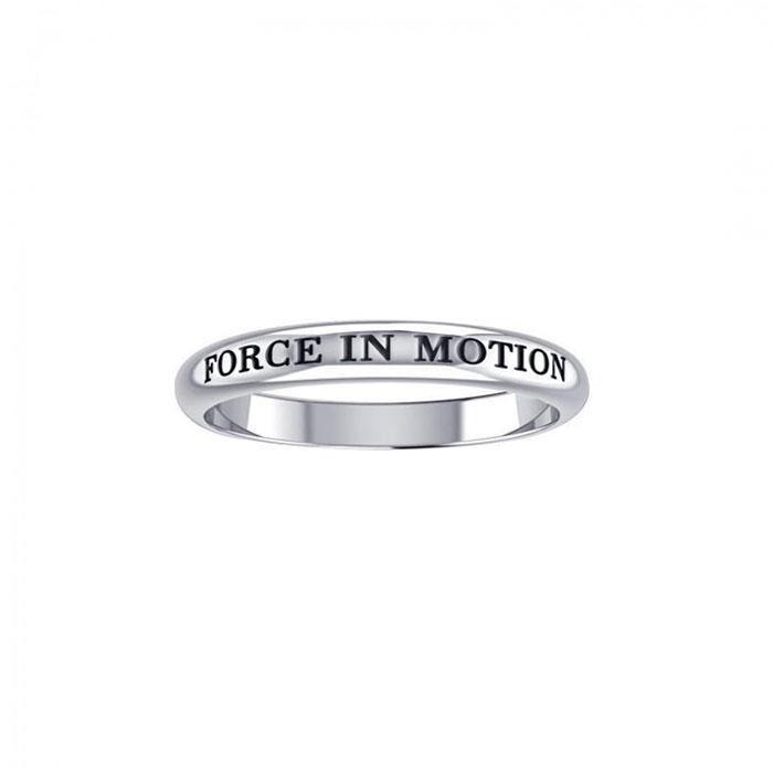 Force In Motion Silver Ring TRI430 - Wholesale Jewelry