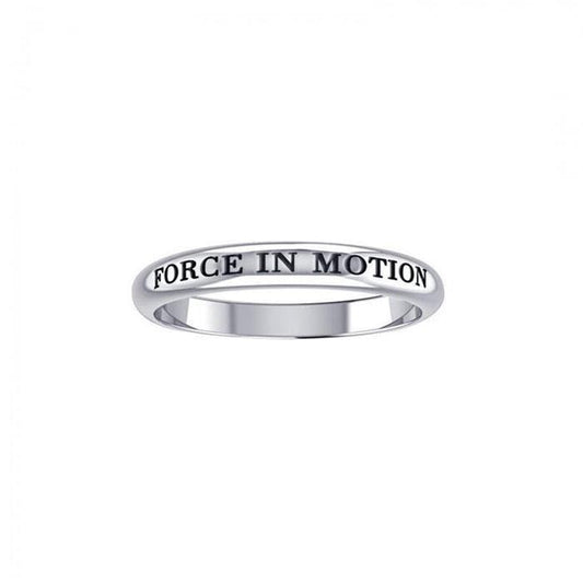 Force In Motion Silver Ring TRI430 - Wholesale Jewelry