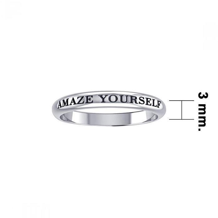 Amaze Yourself Silver Ring TRI433 - Wholesale Jewelry