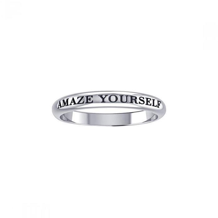 Amaze Yourself Silver Ring TRI433 - Wholesale Jewelry