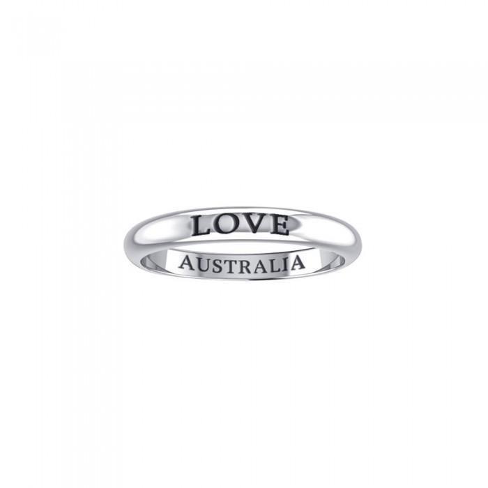 LOVE AUSTRALIA Sterling Silver Ring TRI608