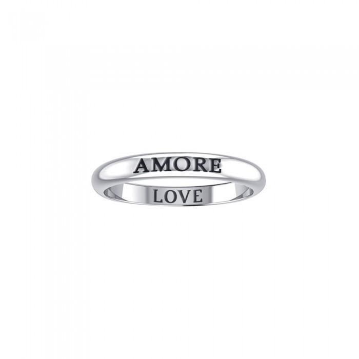 AMORE LOVE Sterling Silver Ring TRI610