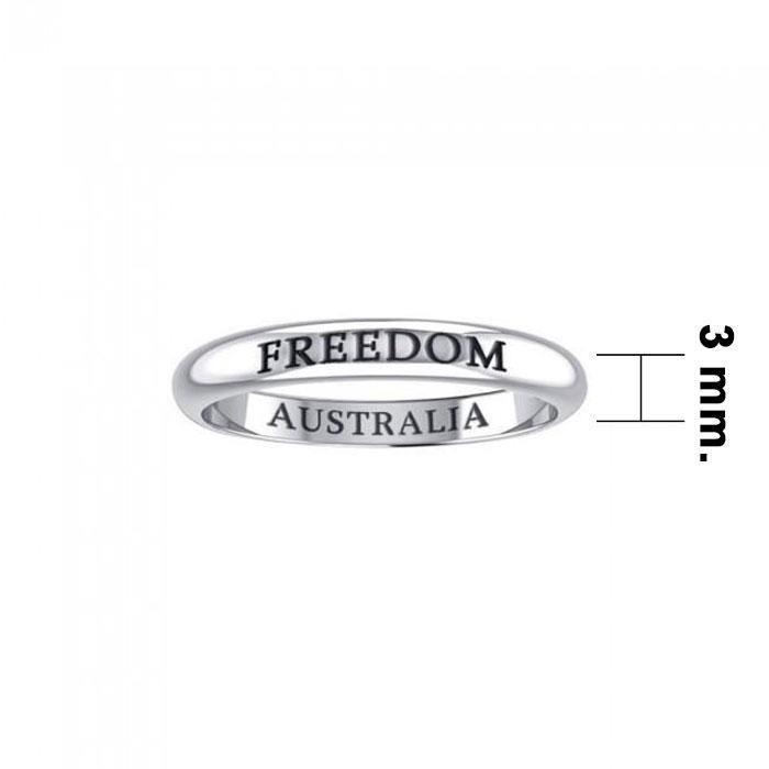 FREEDOM AUSTRALIA Sterling Silver Ring TRI616 - Wholesale Jewelry