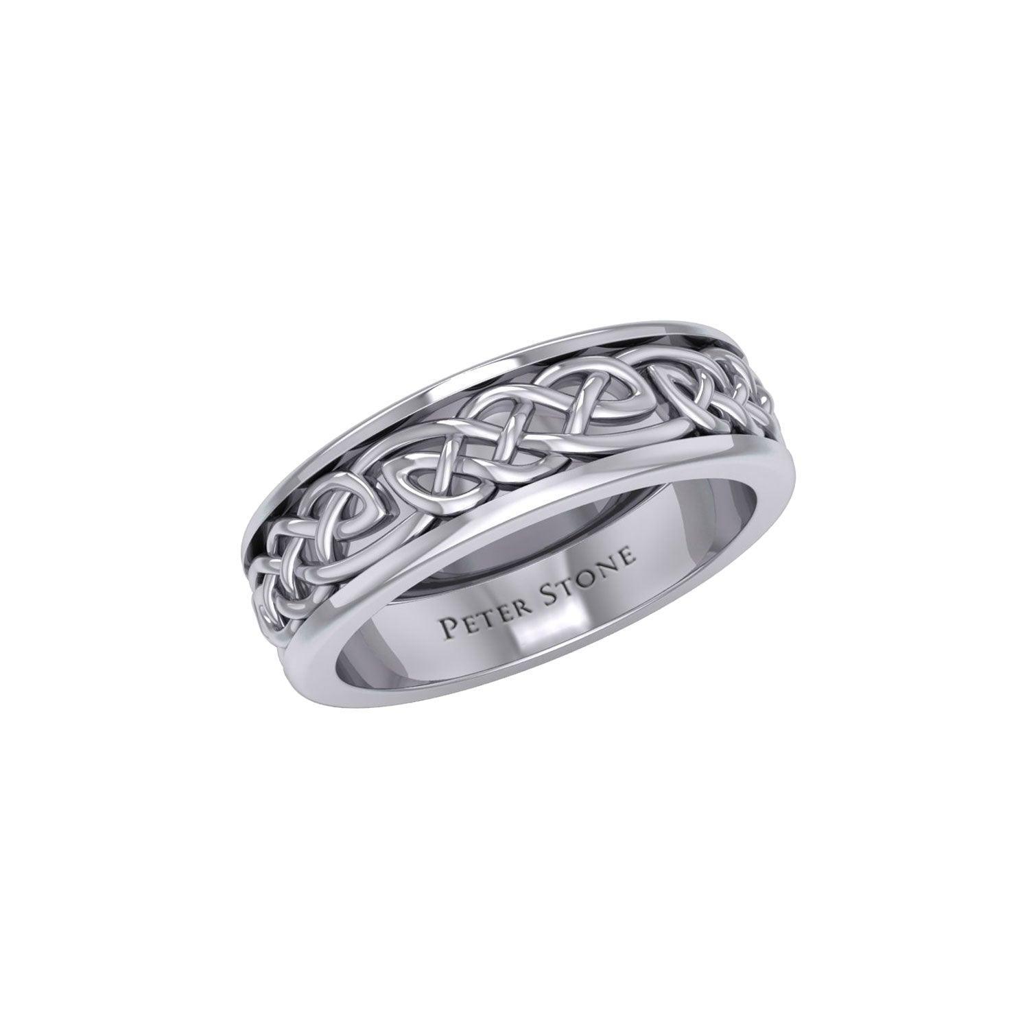 Celtic Spinner Band Ring TRI770 - peterstone.dropshipping