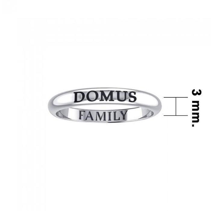 DOMUS FAMILY Sterling Silver Ring TRI919 - Wholesale Jewelry