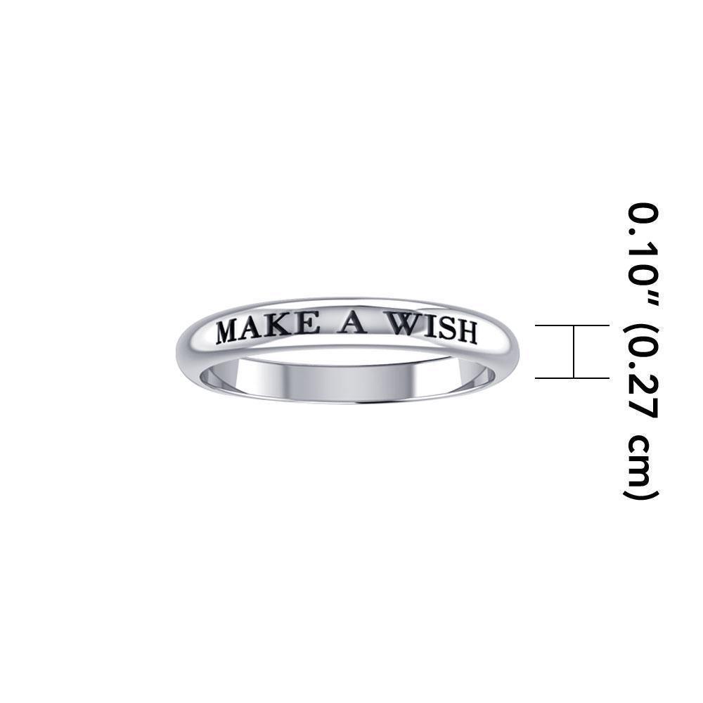 MAKE A WISH Sterling Silver Ring TRI930 - Wholesale Jewelry