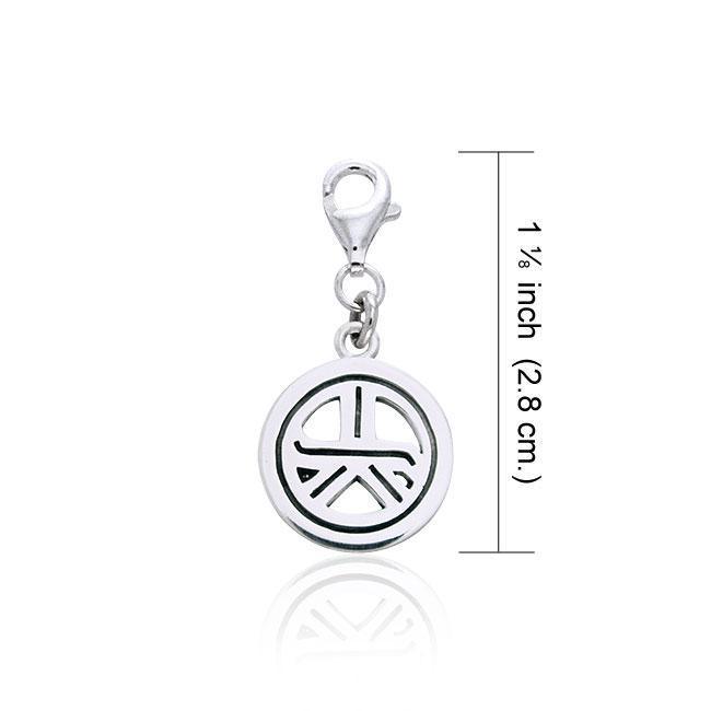 Reiki Symbol Silver Clip Charm TWC037 Clip Charm