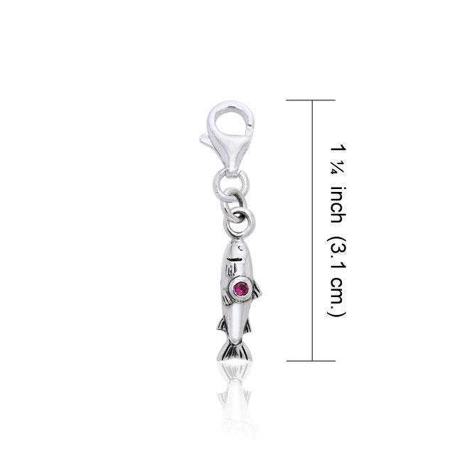 Danu Silver Salmon of Knowledge Clip Charm TWC049 Clip Charm