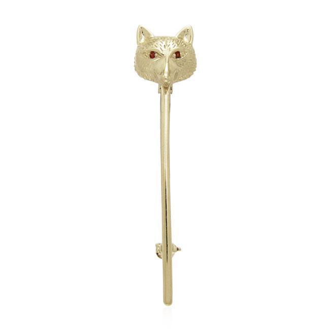 Fox with Gemstone Eyes Vermeil Brooch VBC084 Brooch