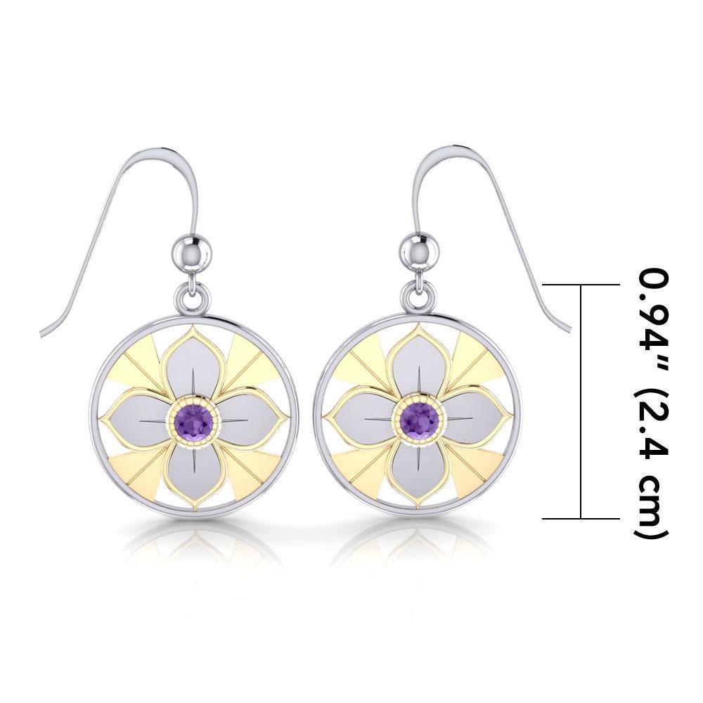 Femininity Symbol Silver and Gold Earrings MER529 Earrings