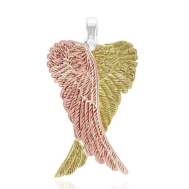 Angel Wings Three Tone Pendant OPD2934 Pendant