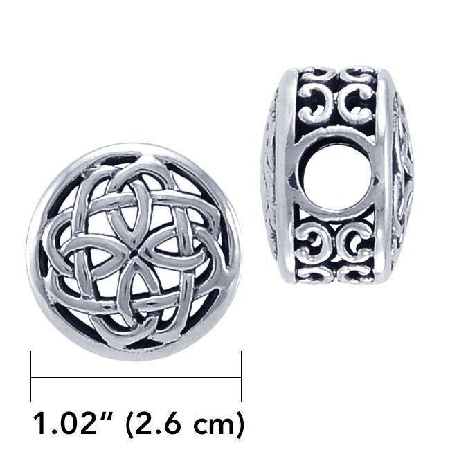 Face the endless possibilities ~ Celtic Knotwork Sterling Silver Bead Bead