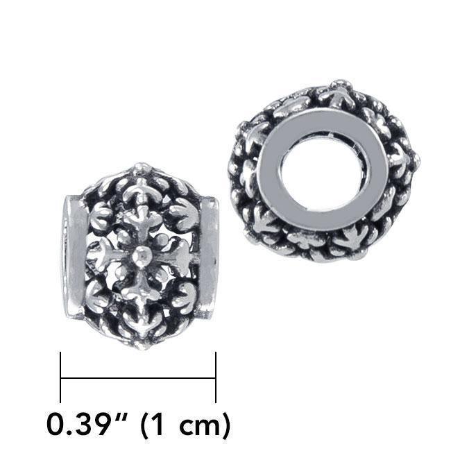 Snowflake Sterling Silver Bead TBD202 Bead