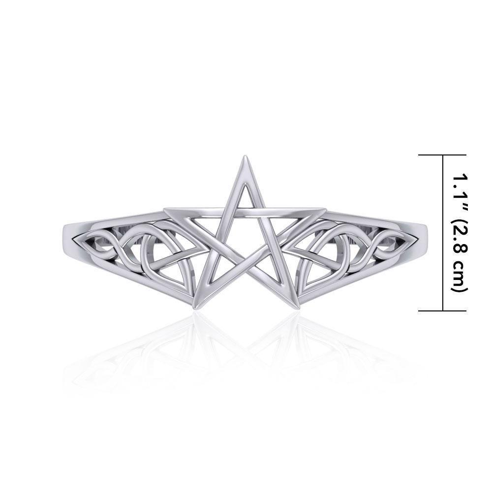 The Centuries Old Power of the Silver Pentagram ~ It’s yours to behold TBG759 Bangle