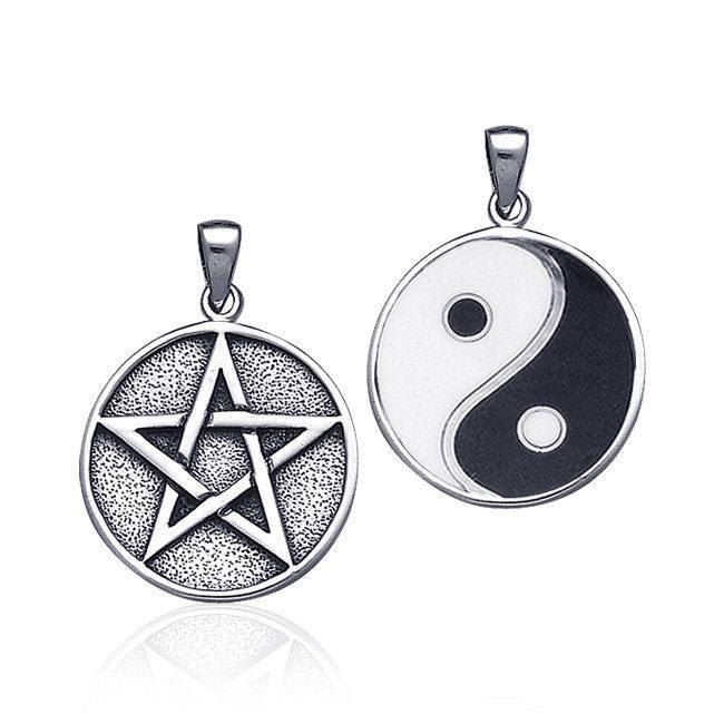 Silver Pentagram Pentacle Pendant TPD199 Pendant