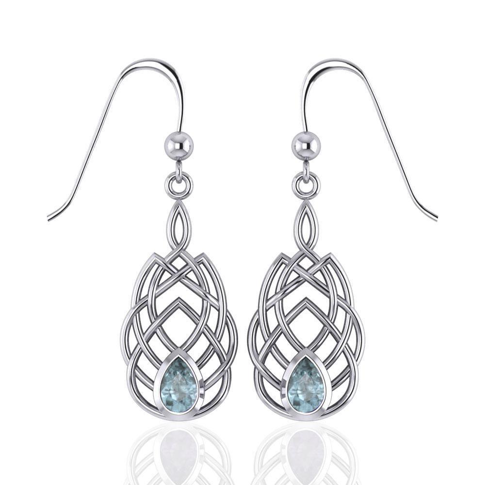 Celtic Knotwork Silver Earrings TE107 Earrings