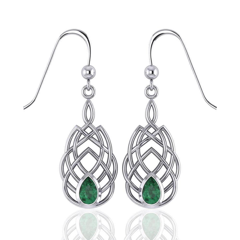 Celtic Knotwork Silver Earrings TE107 Earrings