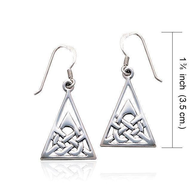 Celtic Knotwork Triangle Earrings TE118 Earrings