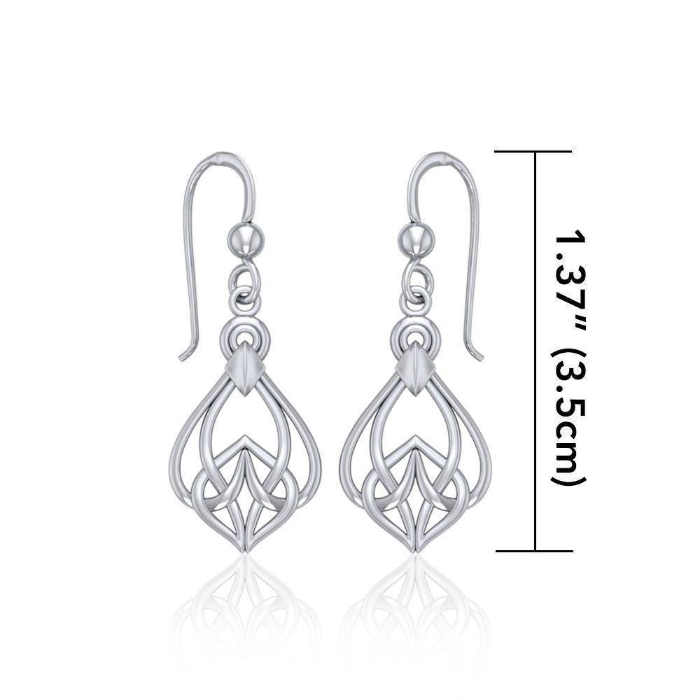 Celtic Knotwork Silver Earrings TE140 Earrings