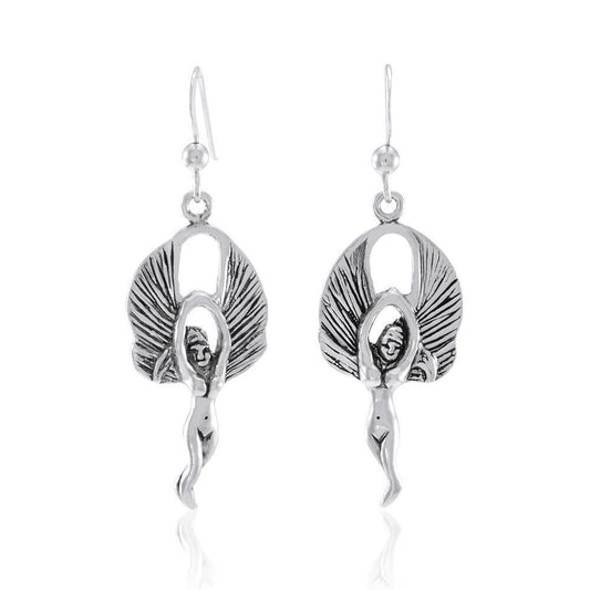 Flying Angel Sterling Silver Earrings TE280 Earrings