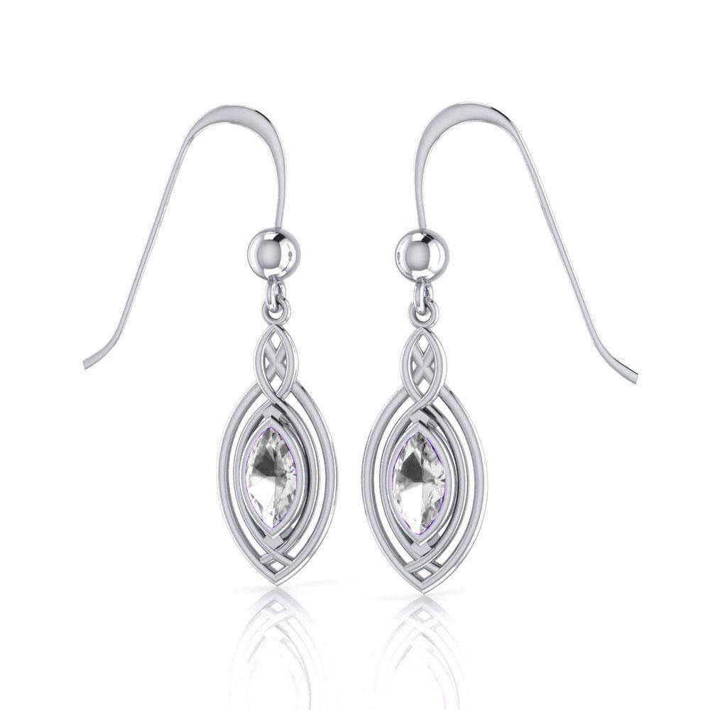 Celtic Knotwork Silver Earrings TE872 Earrings