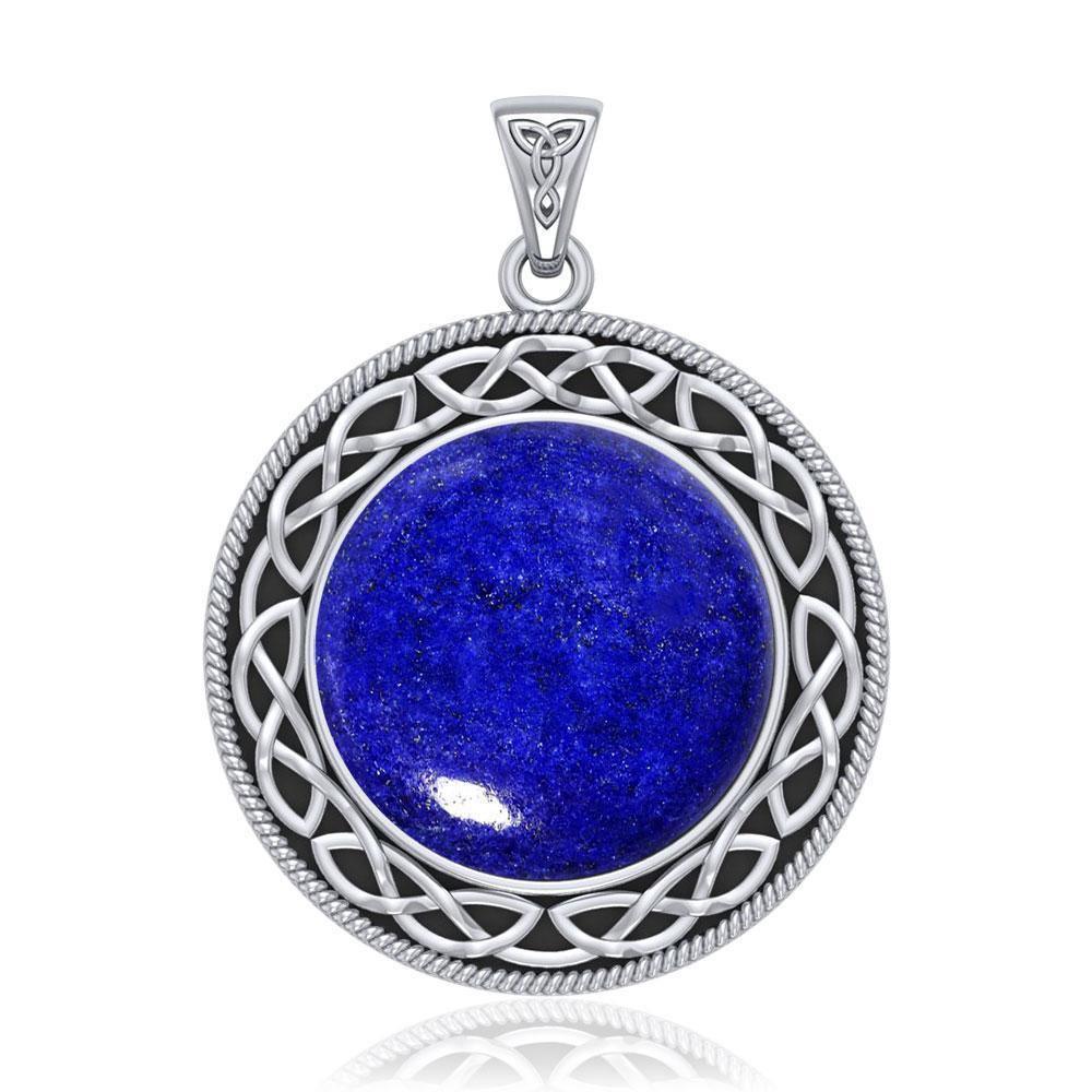 he eternity of truth and being ~ Celtic Knotwork Sterling Silver Pendant Jewelry with Gemstones TP241 Pendant