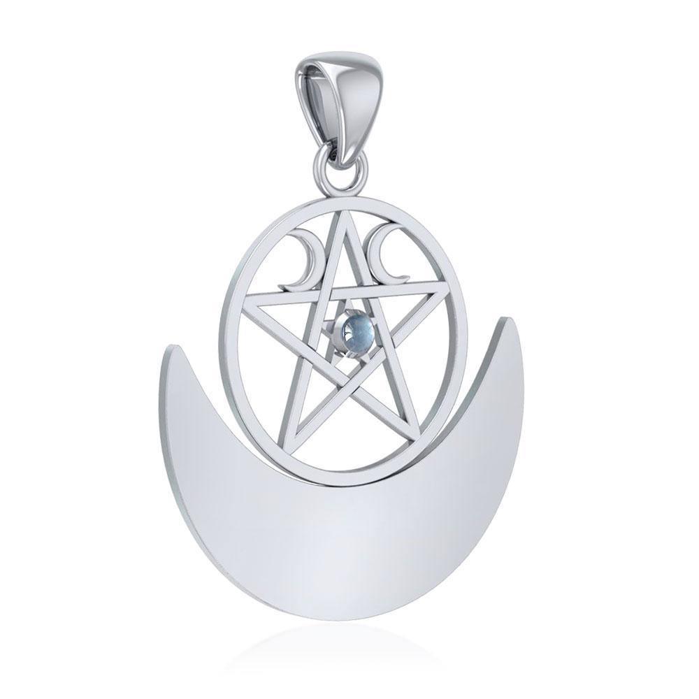 Silver Pentagram Pentacle Pendant TP3235 Pendant