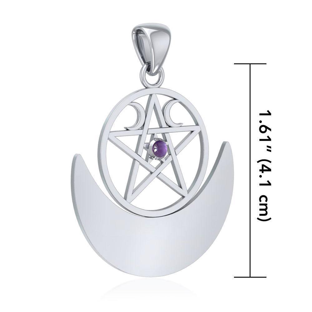 Silver Pentagram Pentacle Pendant TP3235 Pendant