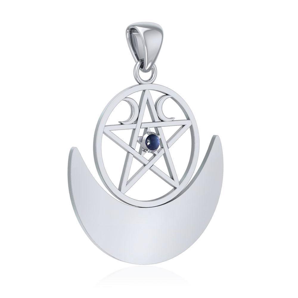 Silver Pentagram Pentacle Pendant TP3235 Pendant